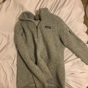 Grey Patagonia Better Sweater 1/4 zip
